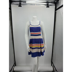 Juicy couture Multi Color Striped Sleeveless Sun Dress Sz 4 Casual Y2K